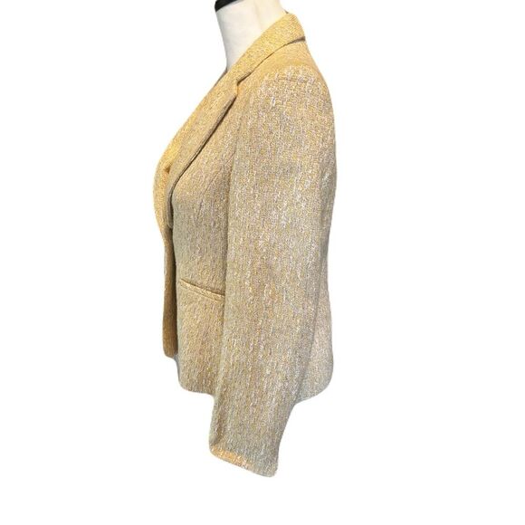 Anne Klein Boucle Tweed Blazer | EUC | Yellow, White, Grey | 4p - Picture 3 of 7